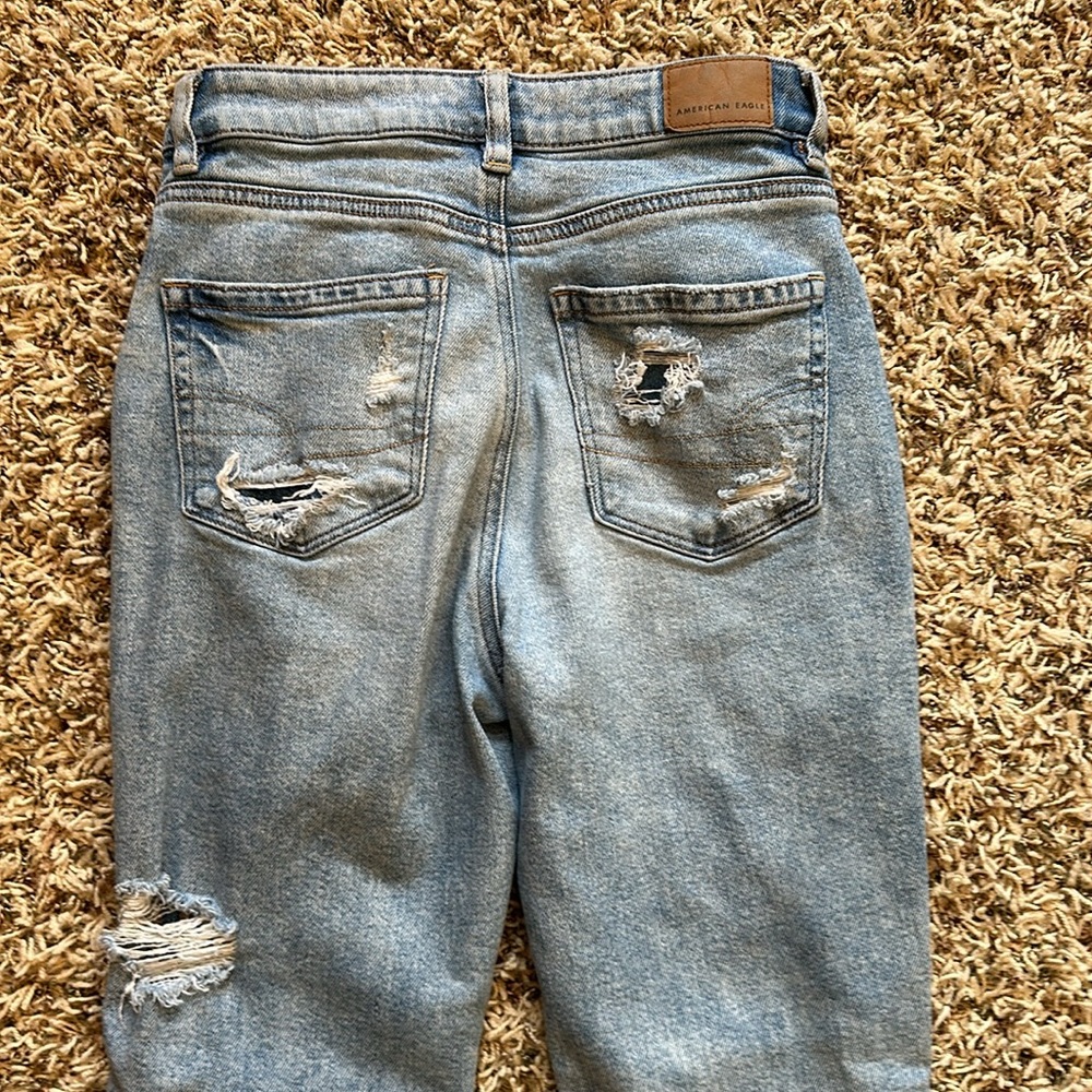 American Eagle Outfitters Distressed Mom Jean - Picture 8 of 9